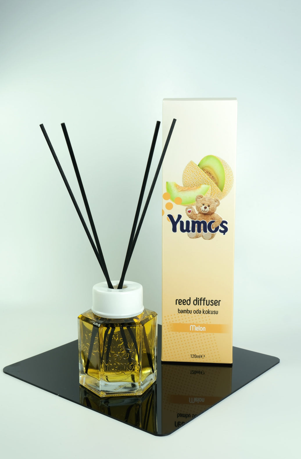 Yumos Odorizant Cameră cu Bețișoare – Pepene Galben 120ml