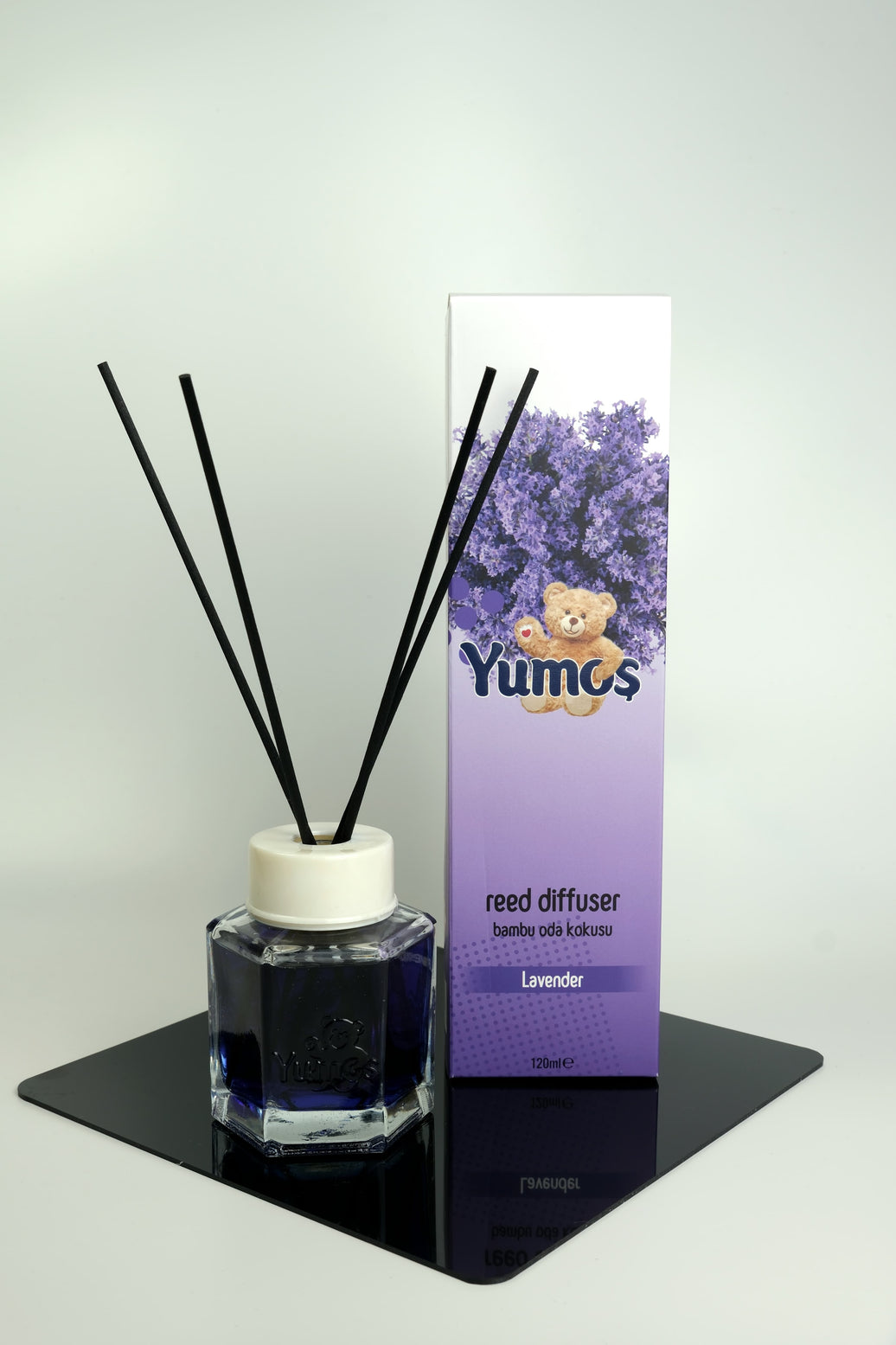 Yumos Odorizant Cameră cu Bețișoare – Lavandă 120ml