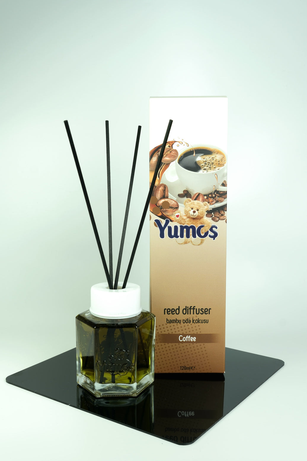 Yumos Odorizant de Cameră cu Bețișoare – Cafea 120ml