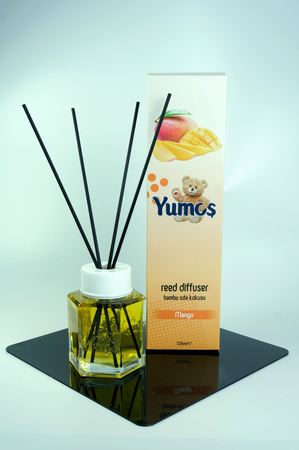 Yumos Odorizant de Cameră cu Bețișoare – Mango 120ml