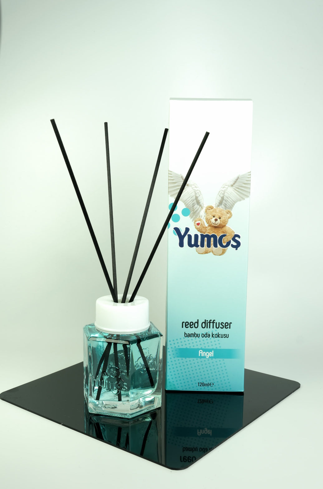 Yumos Odorizant Cameră cu Bețișoare – Angel Melek (Anti-Tabac) 120ml