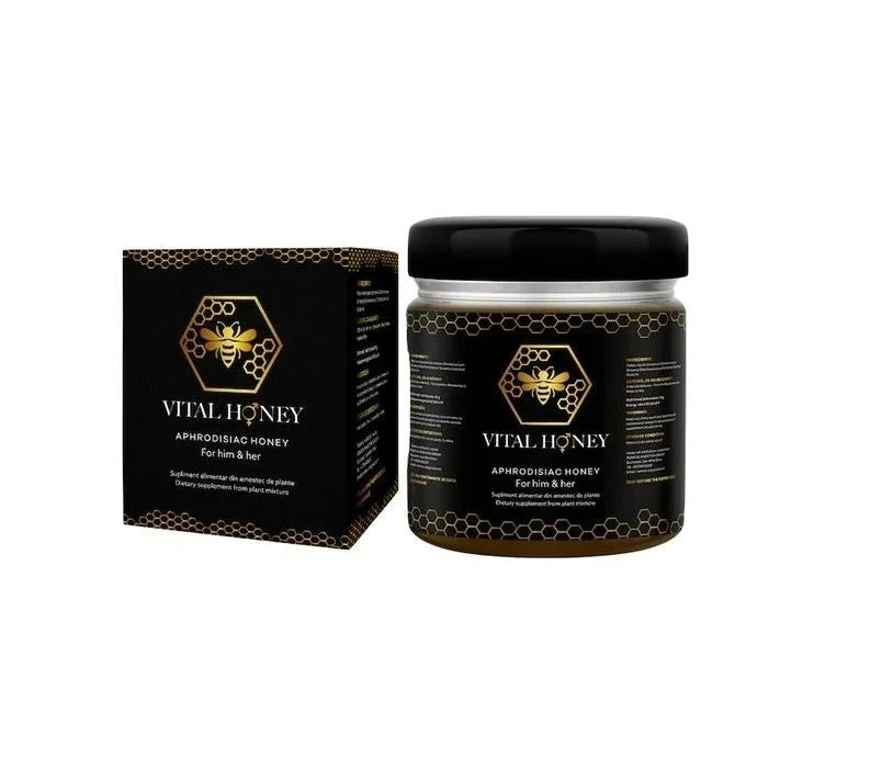 Miere Afrodisiacă Vital Honey 240g Themra – 100% Naturală